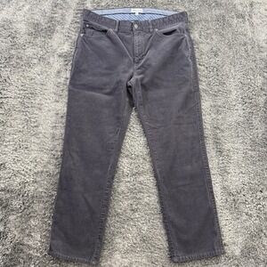 Peter Millar Pants Mens 35 Actual 35x28 Gray Straight Leg Corduroy Casual Golf